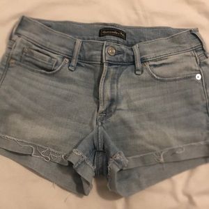 abercrombie and fitch denim shorts